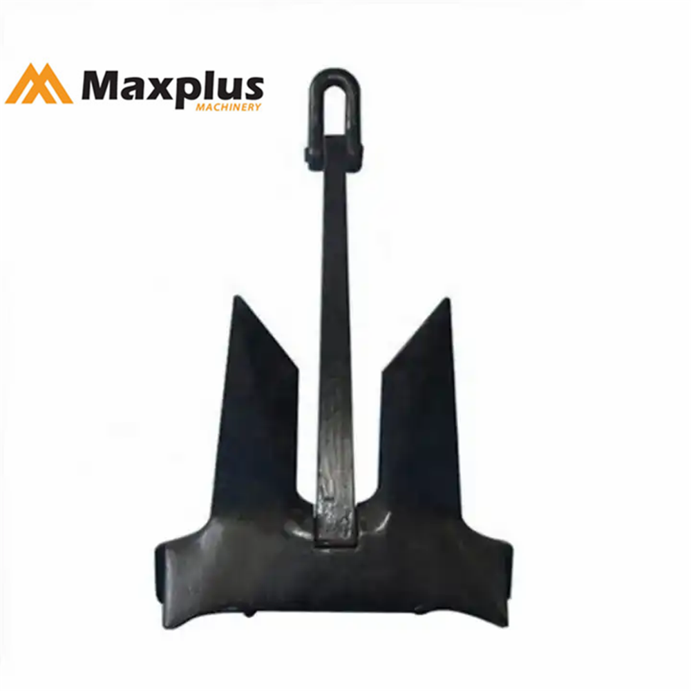 High Quality Black Painted Marine Anchor AC-14 HHP Stockless Anchor for Ship Boat Anchors