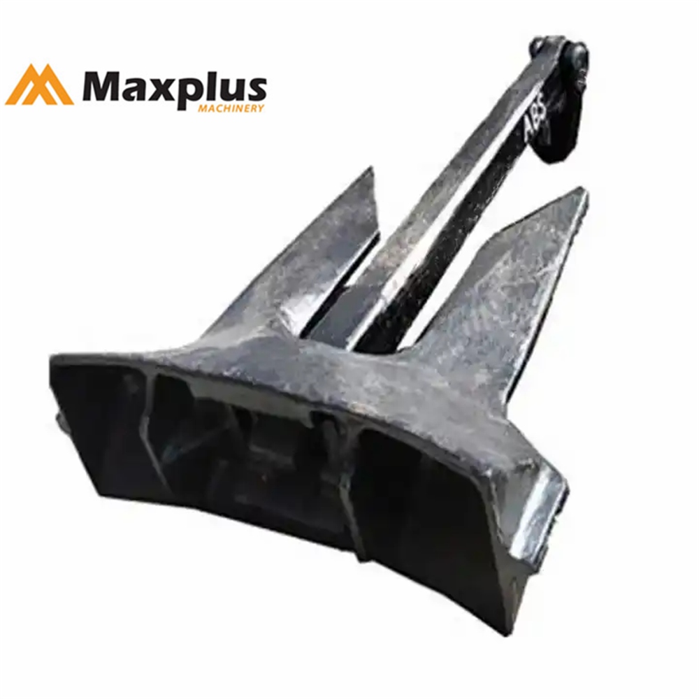 High Quality Black Painted Marine Anchor AC-14 HHP Stockless Anchor for Ship Boat Anchors