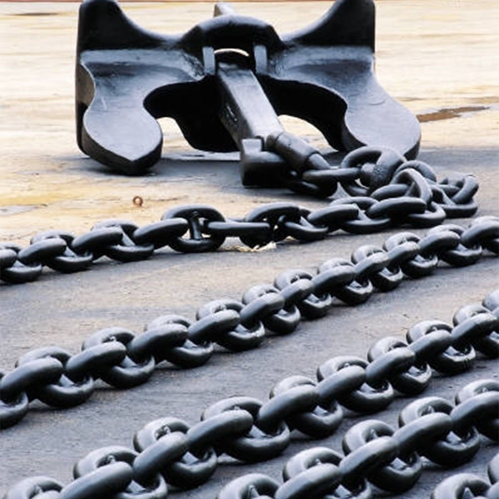 High Quality Black Painted Marine Anchor AC-14 HHP Stockless Anchor for Ship Boat Anchors