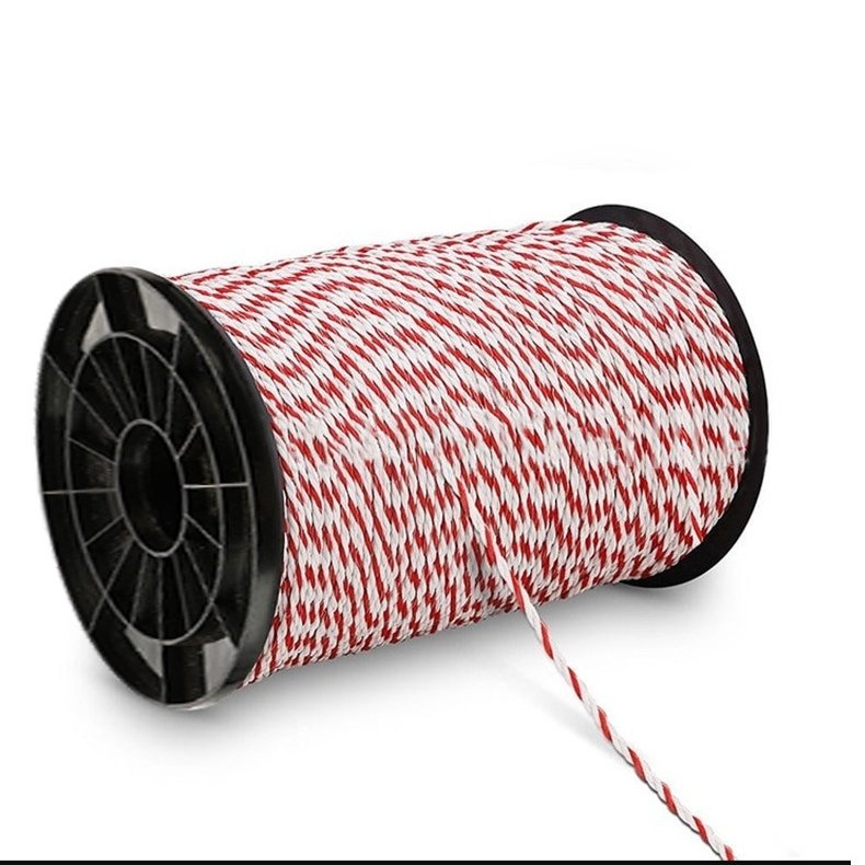 Hot Sale Polyester PE Braided Rope Livestock Fence Conductive Rope Electric Fence Rope