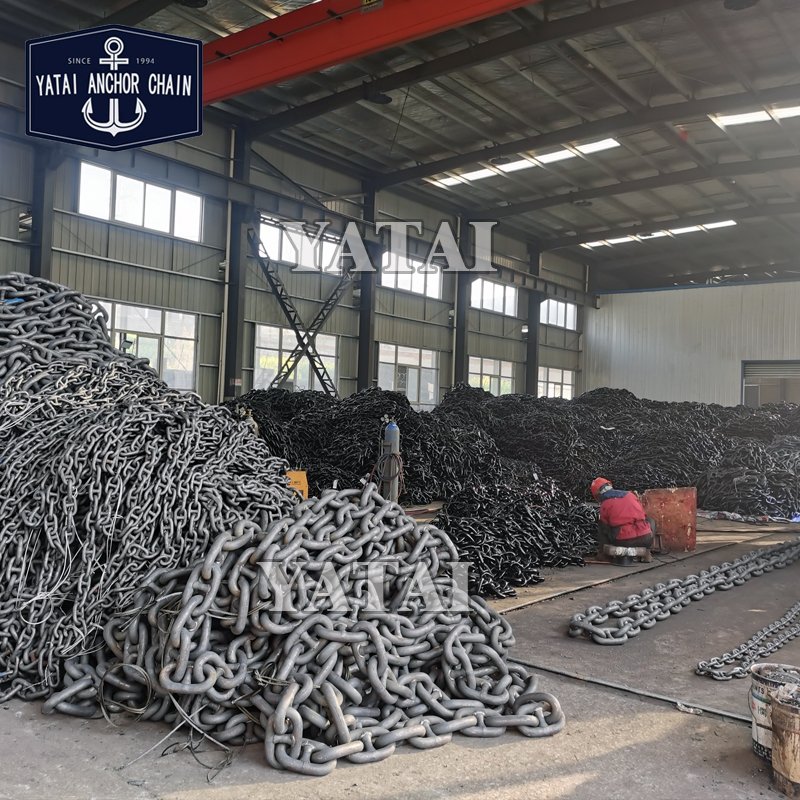 Steel Ring Stud Anchor Chain for Mooring Marine & Hatch Board Durable Marine Anchoring Solution