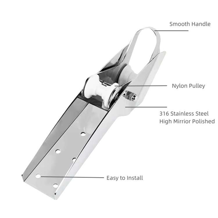 Marine Anchor Accessories Aisi 316 Stainless Steel Boat Hardware Accessory Bow Rollers for Anchor