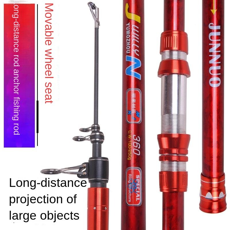 Wholesale Carbon Long-Distance Mobile Wheel Seat Rod Anchor Rod with Slow Action EVA Handle