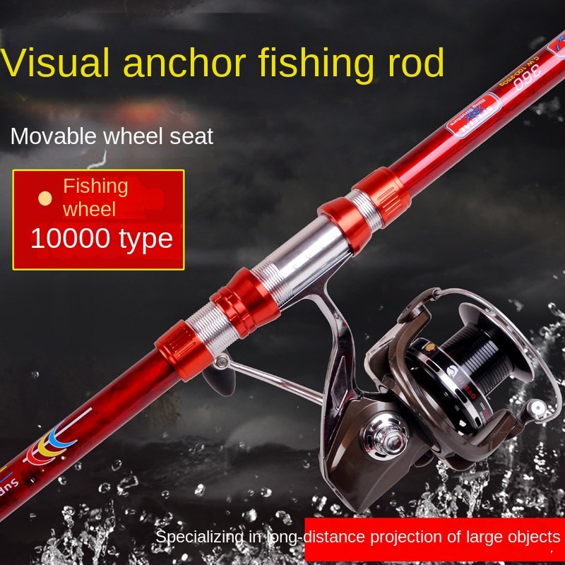 Wholesale Carbon Long-Distance Mobile Wheel Seat Rod Anchor Rod with Slow Action EVA Handle