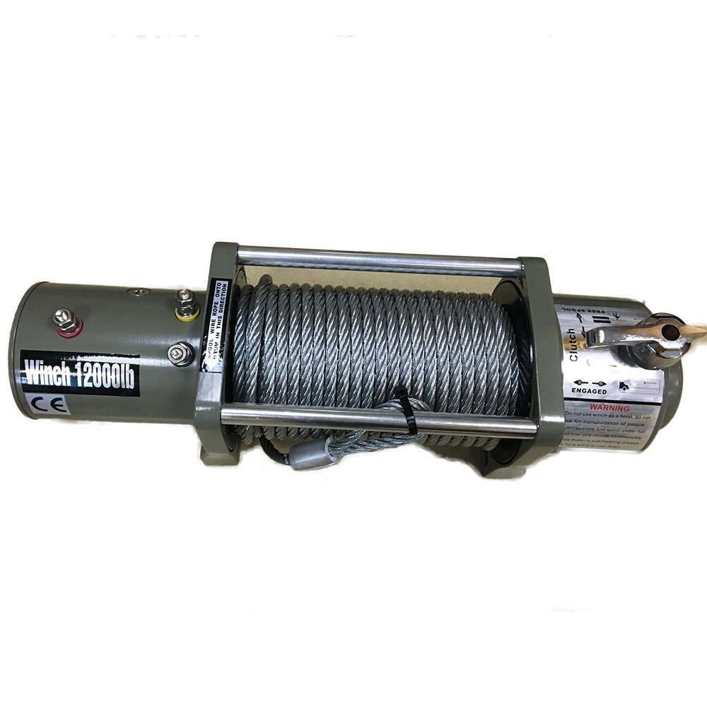 12000LBS Heavy Duty Electric Winch for Off-road UTV ATV Boat Truck Trailer Towing Recovery Equipment