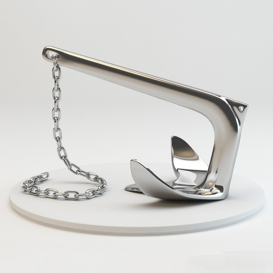 Boat Yacht 316 Stainless Steel Mooring Marine Claw Anchor Bruce Style Boat Anchor