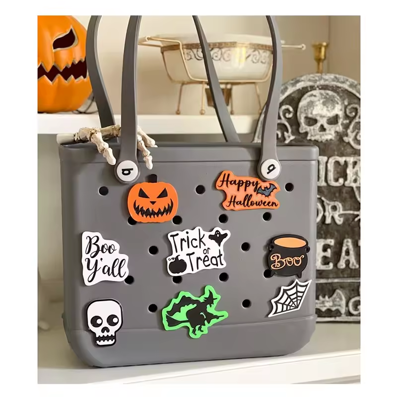 2024 Large Size Simply EVA Foam Candy Colors Beach Holes Bag Big Capacity Women's Summer Croc Waterproof Shopping Tote Bags
