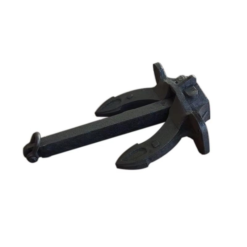 125 Kgs Hall Anchor Japan Stockless Marine Boat Anchor with Shackle Black Painted Spek Anchor