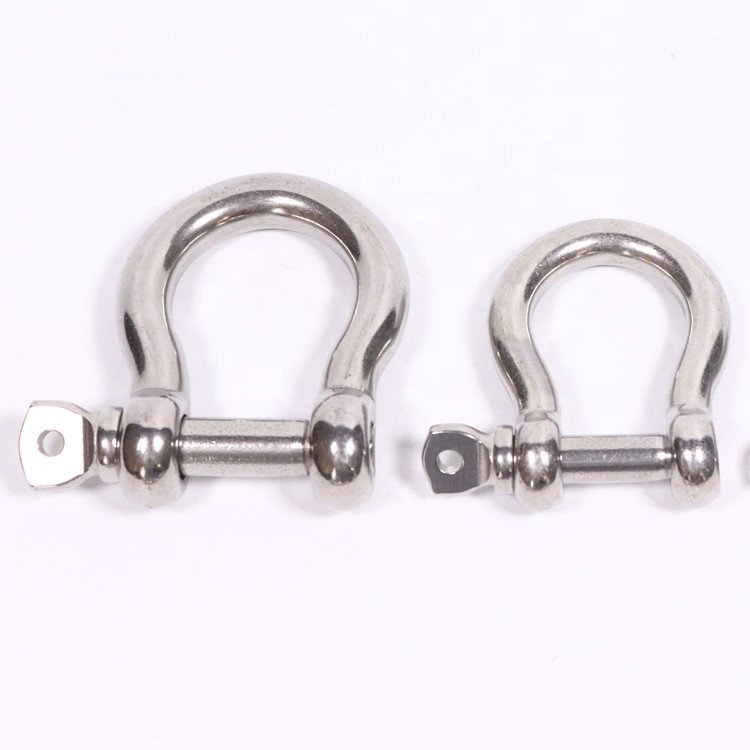 Stainless Steel Heavy Duty Bow Shape Screw Pin Anchor Shackle Load Clamp
