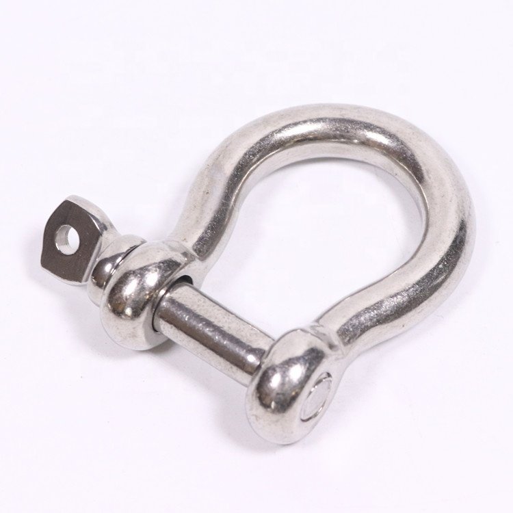 Stainless Steel Heavy Duty Bow Shape Screw Pin Anchor Shackle Load Clamp
