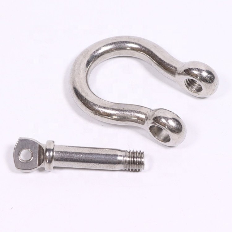 Stainless Steel Heavy Duty Bow Shape Screw Pin Anchor Shackle Load Clamp