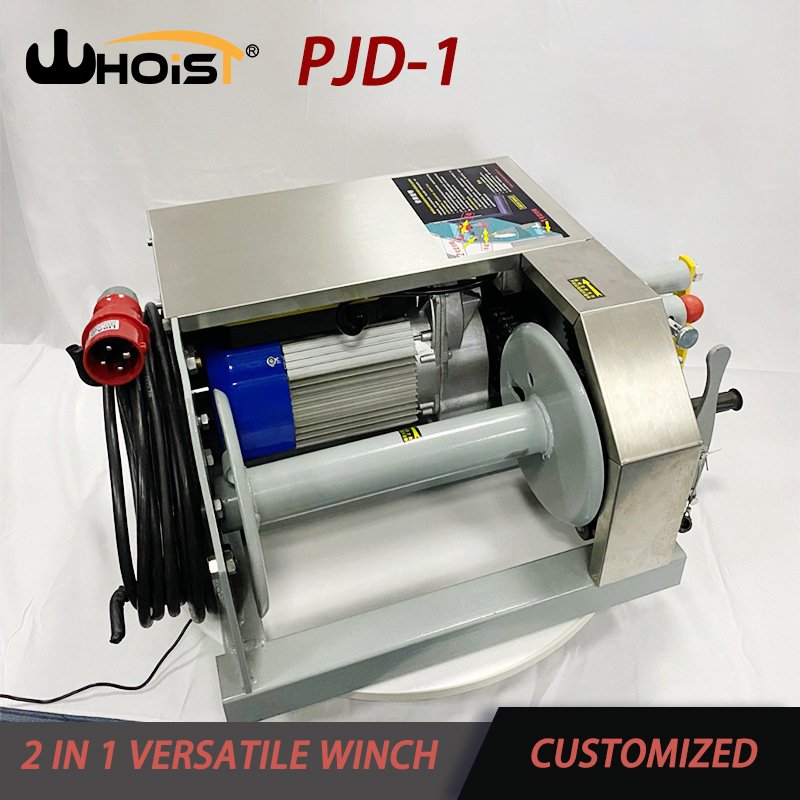 1 Year Warranty CE Small Figure Anchor Windlass Electric Wire Rope Winch with Hand Crank for Boats Industrial Use