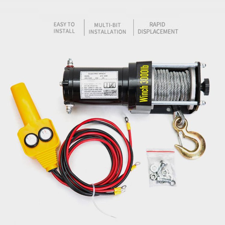 Wholesale Wireless Remote 12v /24v Portable Electric Winch 9500lbs 12000lbs Winch