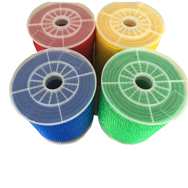 High Strength 100% Polypropylene Twine 3-Strand Twisted Nylon PE PP Rope for Agriculture Packing and Shipping