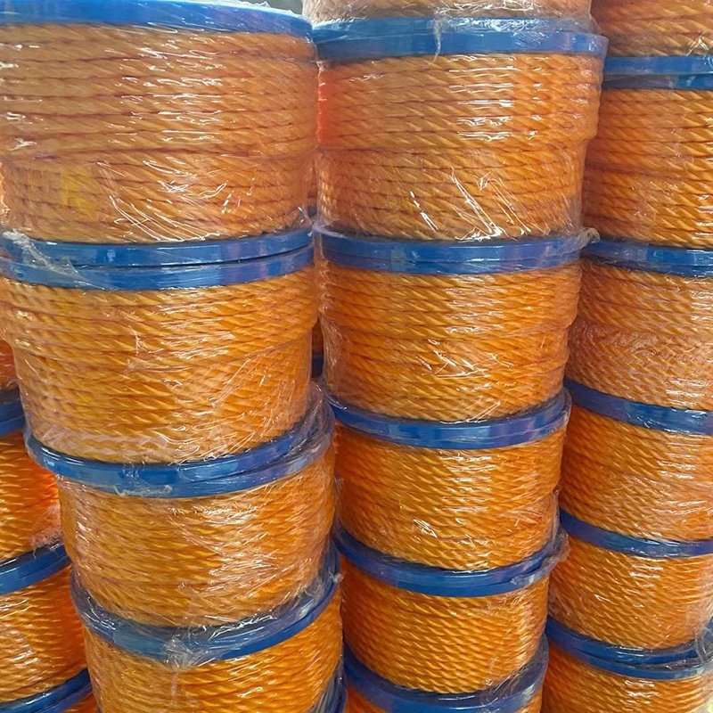 High Strength 100% Polypropylene Twine 3-Strand Twisted Nylon PE PP Rope for Agriculture Packing and Shipping