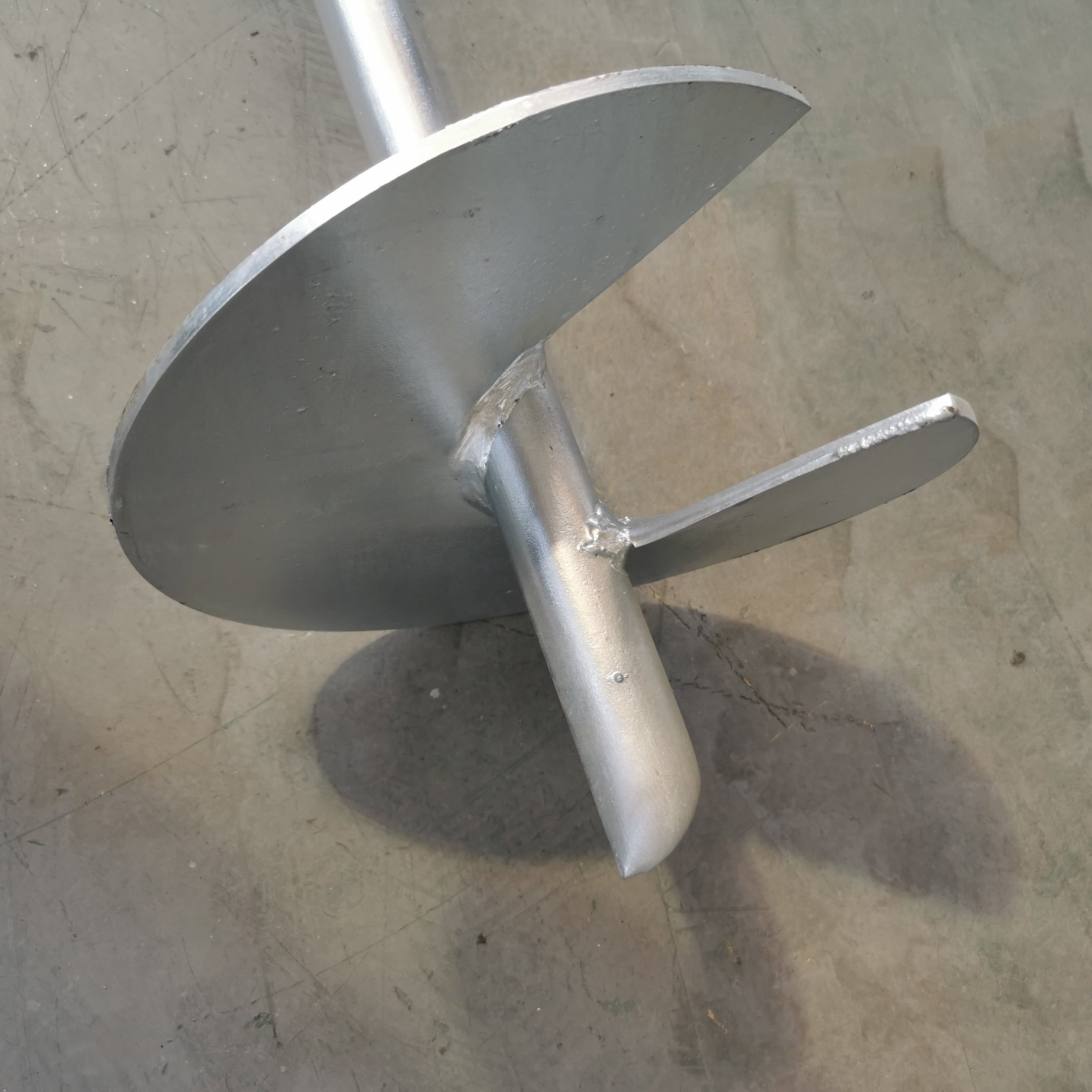Silver No Digging Ground Screw Helical Piles No Dig Ground Anchor