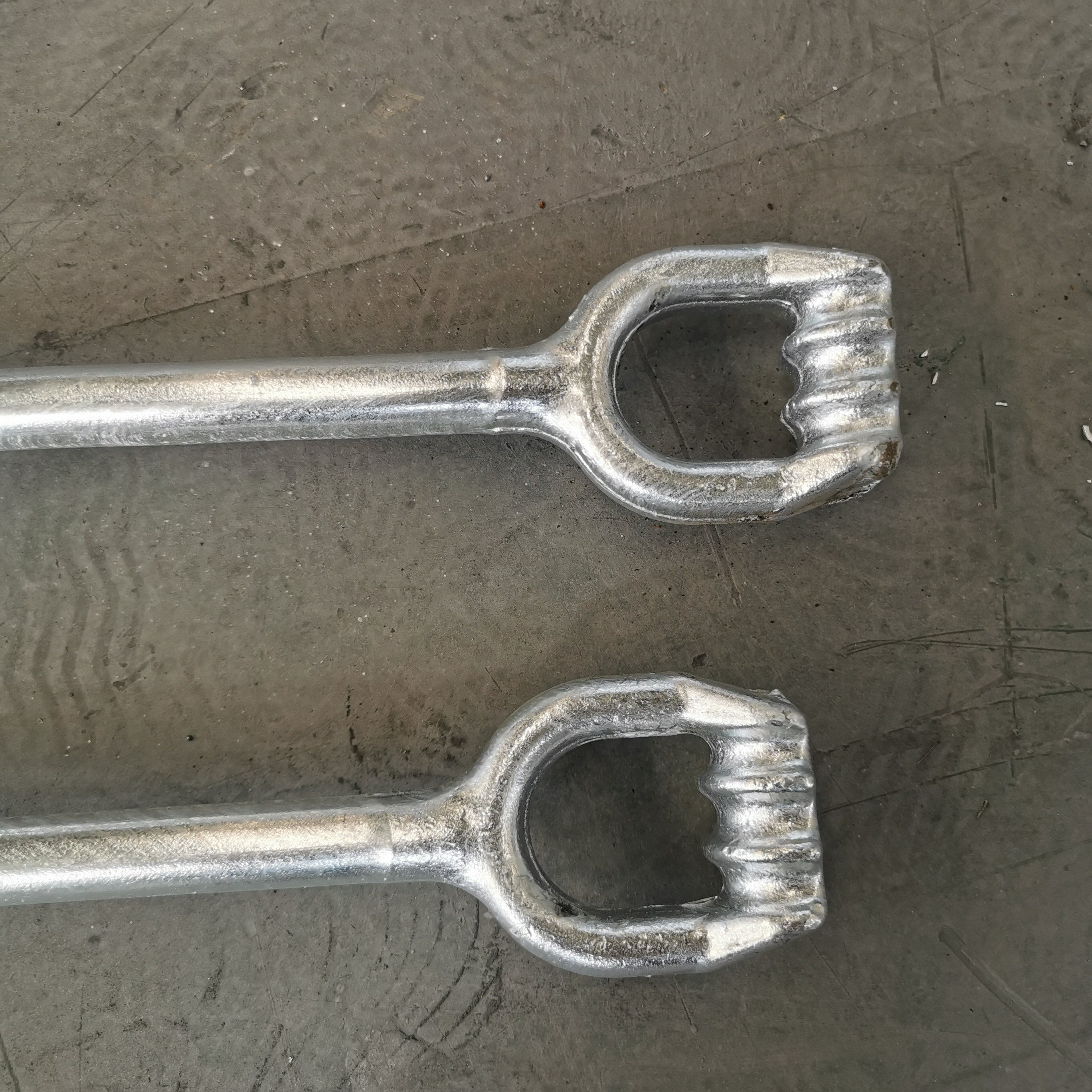 Silver No Digging Ground Screw Helical Piles No Dig Ground Anchor