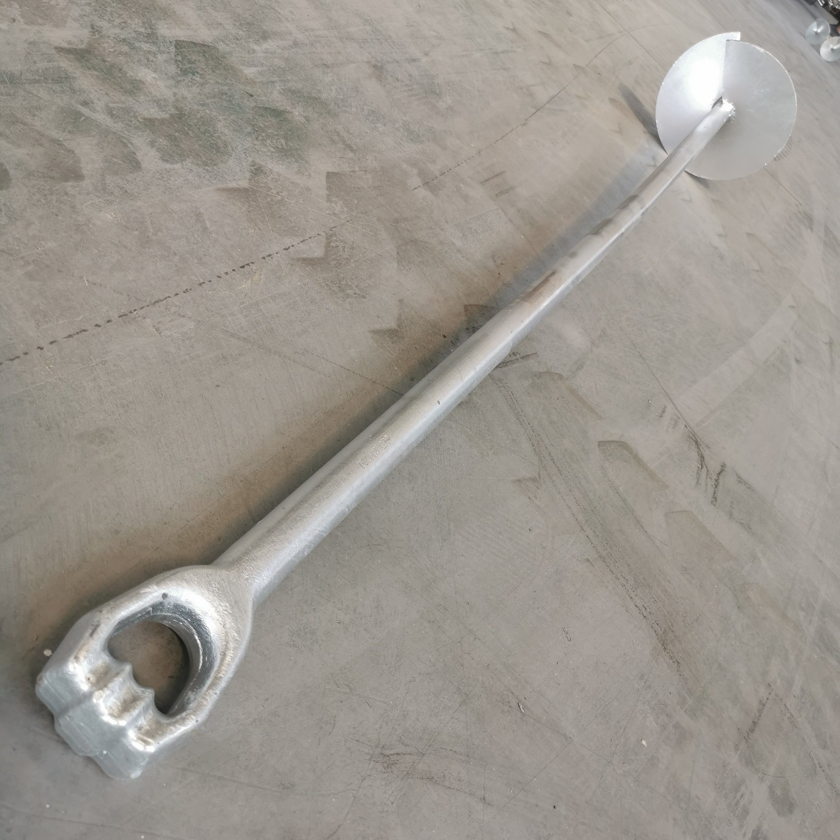 Silver No Digging Ground Screw Helical Piles No Dig Ground Anchor