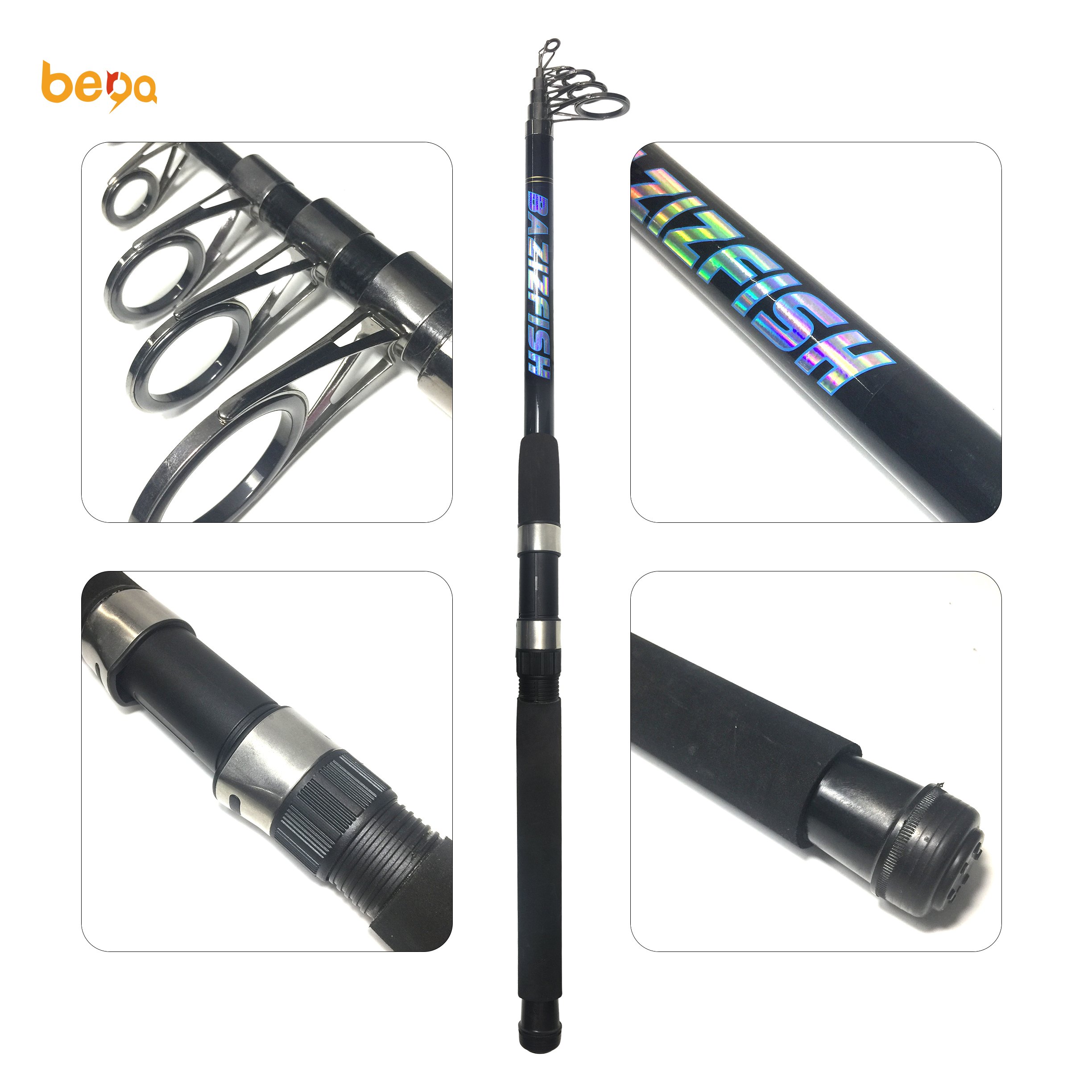 BAZIZFISH Carbon Super Hard Long Throlling Slide Anchor Rod Casting Rod Sea Boat Fishing Rod