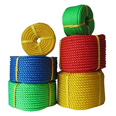 (RIOOP) Factory Price 3 Strands Fishing Twine Marine Rope Twisted PP Rope PE Rope for Boat Mooring