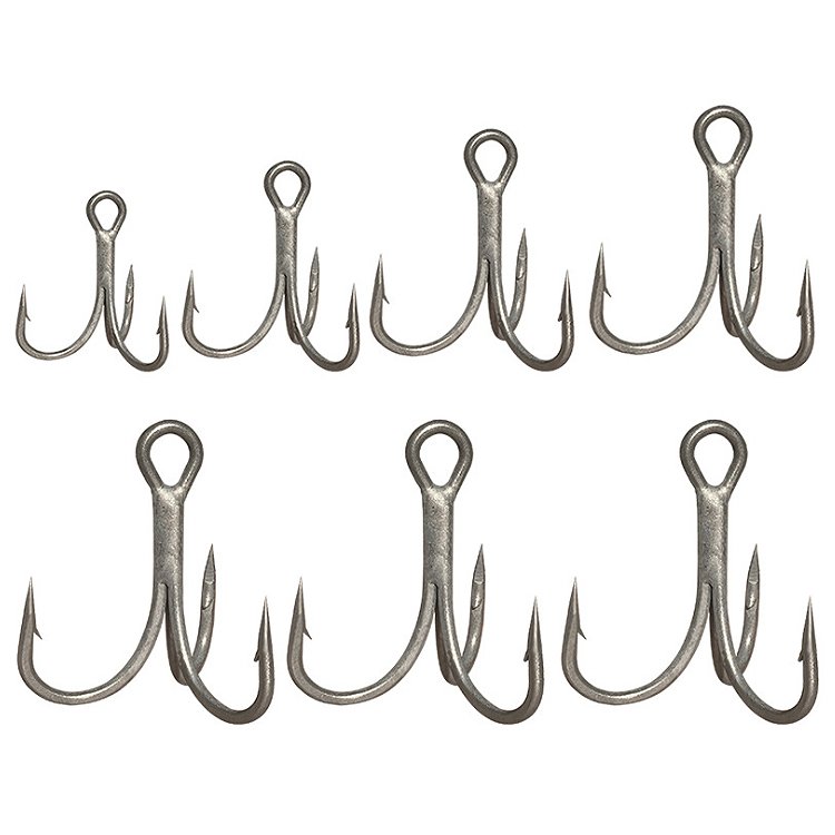 Top Right Fh418 Teflon Coating Rust-proof Seawater-proof Fishing Saltwater Treble Fishing Hook
