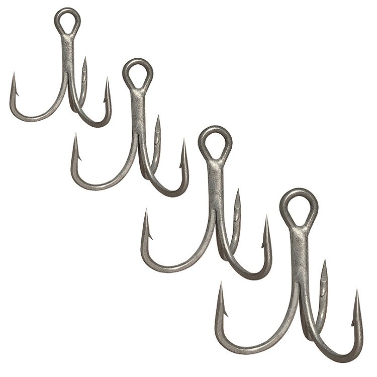 Top Right Fh418 Teflon Coating Rust-proof Seawater-proof Fishing Saltwater Treble Fishing Hook