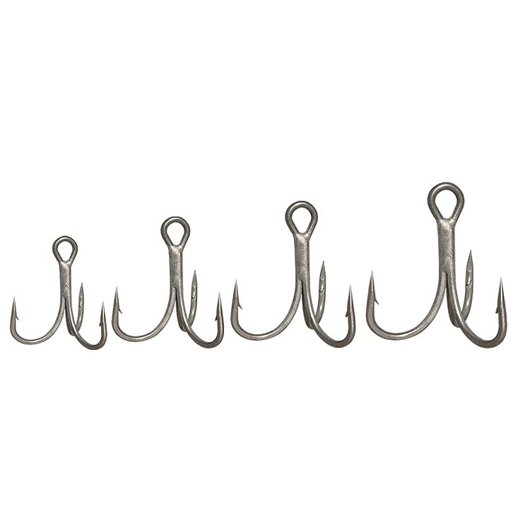 Top Right Fh418 Teflon Coating Rust-proof Seawater-proof Fishing Saltwater Treble Fishing Hook