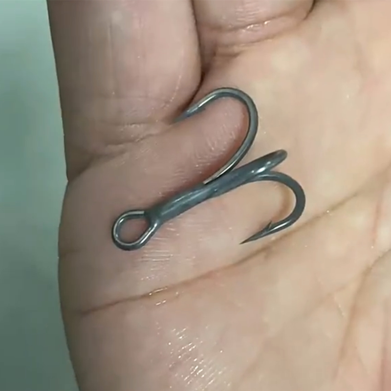 Top Right Fh418 Teflon Coating Rust-proof Seawater-proof Fishing Saltwater Treble Fishing Hook