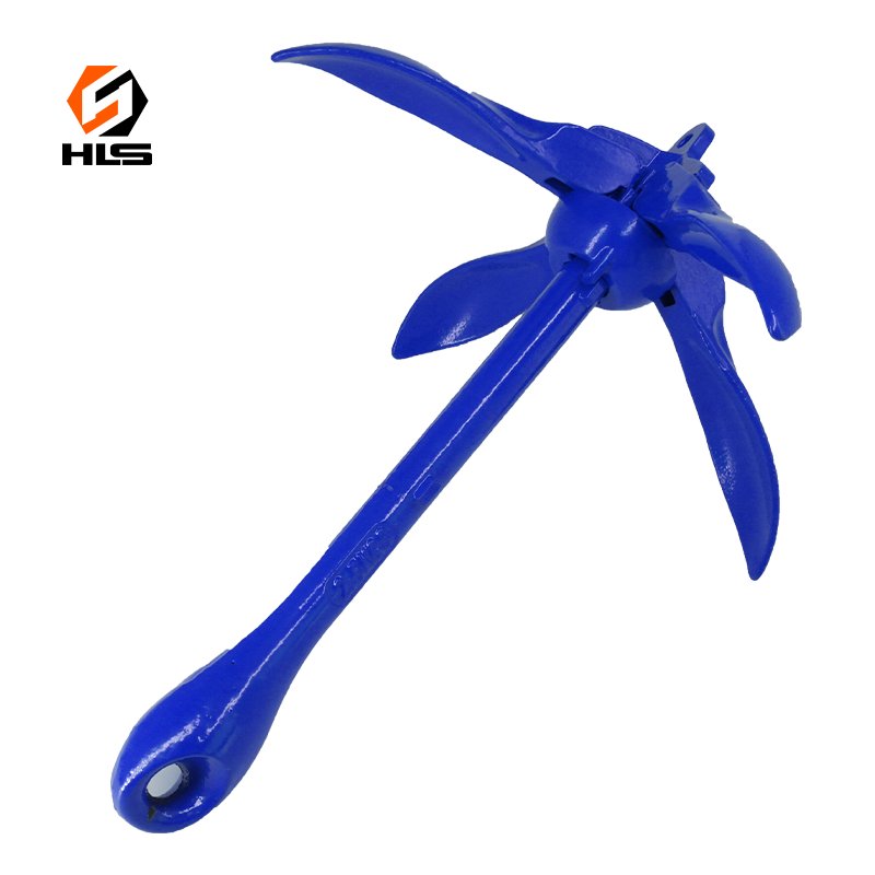 New 10kg Stainless Steel Folding Grapnel Anchor Handrail for Boating and Marine Hardware Manufacturing Applications