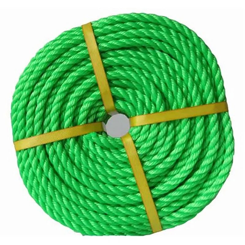 High Quality 3 Strand Fiber Polypropylene Twisted Rope Colorful Pe Rope Packing Twine Pp Rope