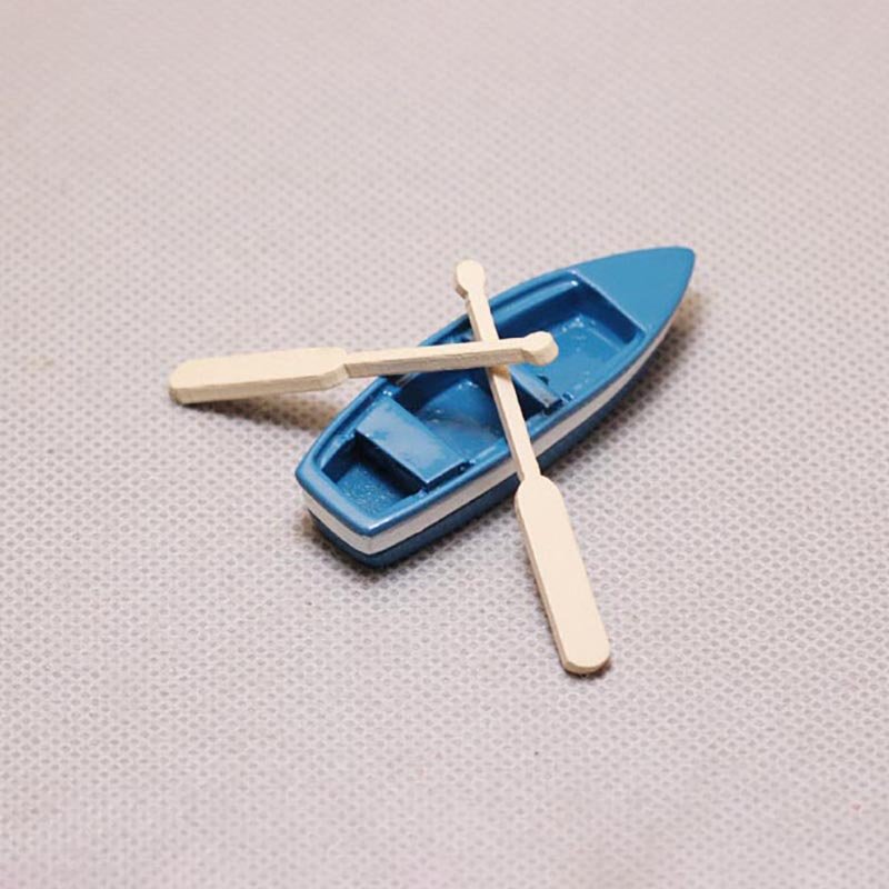 Summer Beach Landscape Seascape Ornaments Boat Starfish Sun Umbrella Lifebuoy Chair Model Miniature DIY Terrarium Decoration
