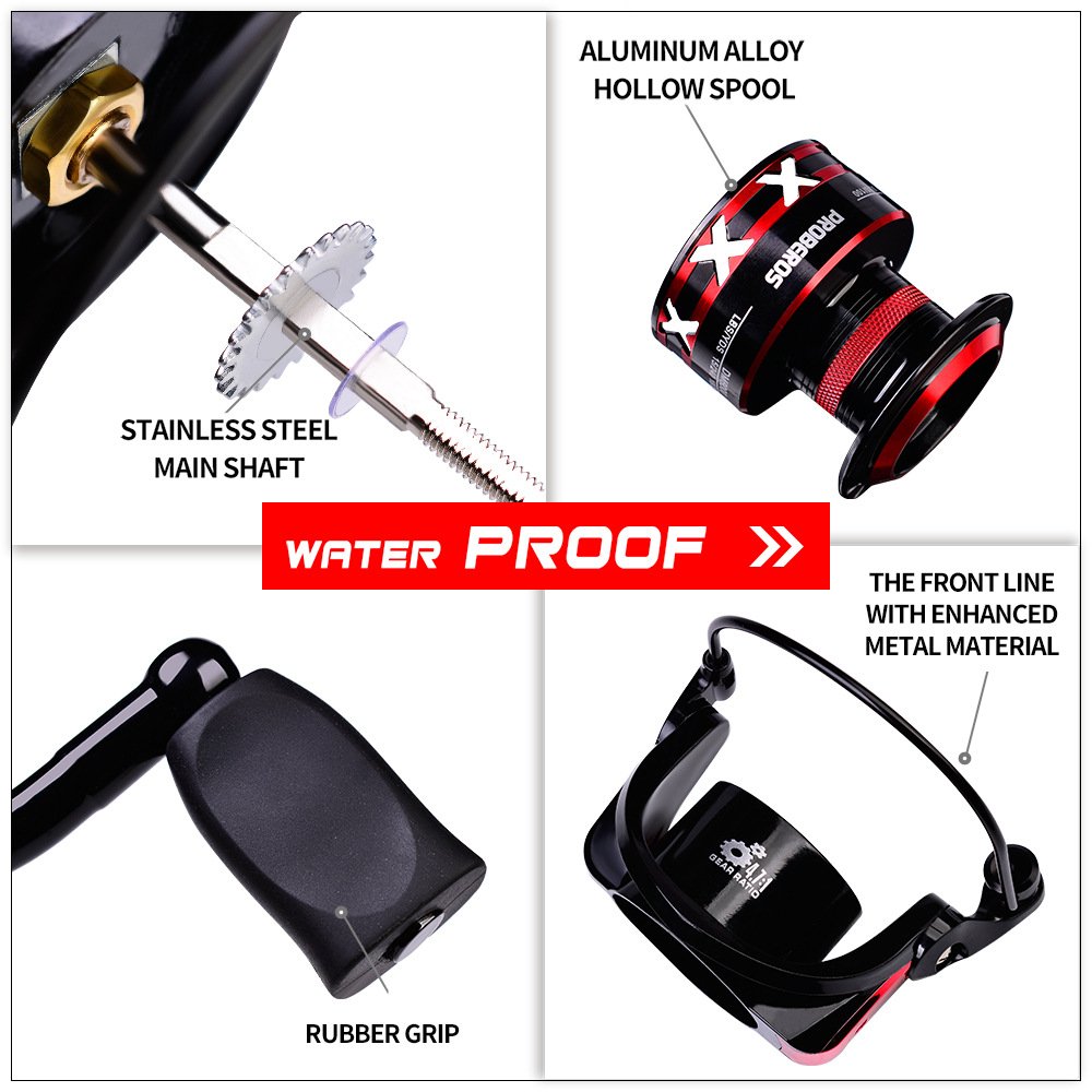 Wholesale 3+1BB Max Drag 23KG Casting Reel 1000-8000 Series Metal Fishing Wheel Spinning Wheel Long Cast Fishing Wheel