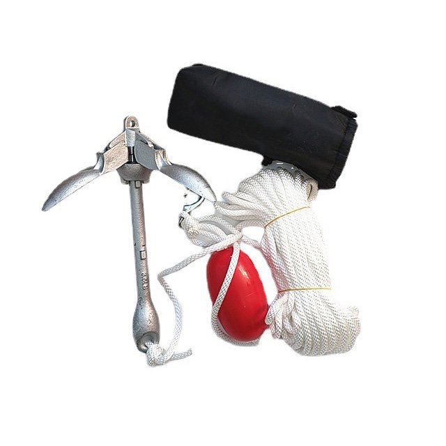 Small Marine Galvanizing Carbon Steel Boat Umbrella Folding a Four Claw Anchor for Fishing Boat Anchor Set