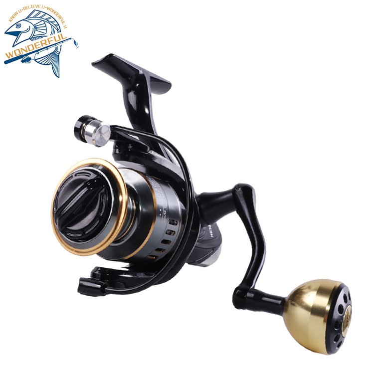 Rigorously 5.2:1 Selected HE Spinning Wheel Long Cast All-metal Reel Sea Rod Anchor Fishing Wheel