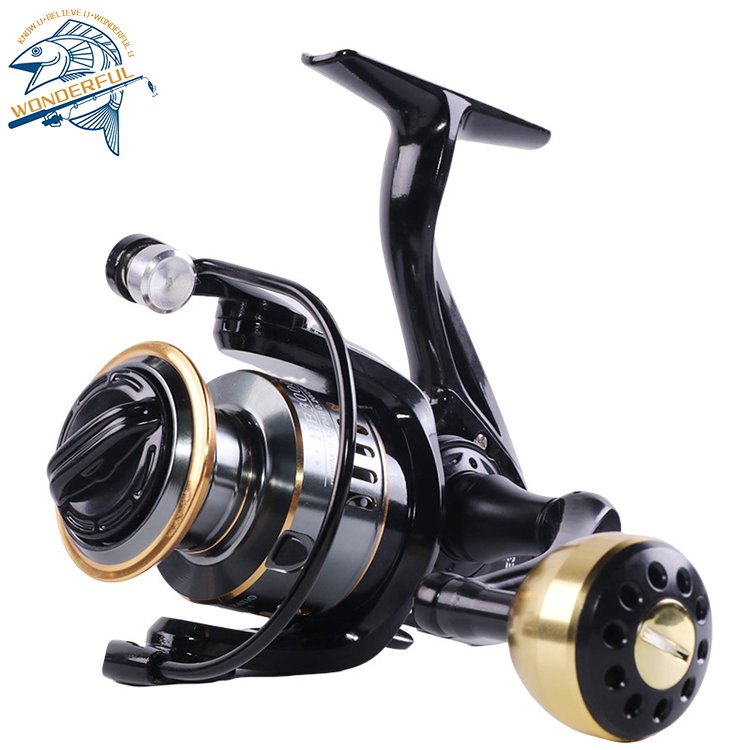 Rigorously 5.2:1 Selected HE Spinning Wheel Long Cast All-metal Reel Sea Rod Anchor Fishing Wheel