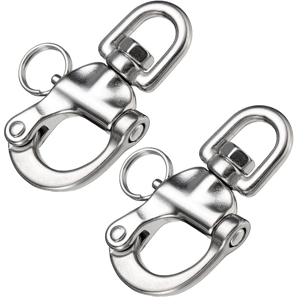 Boat Jaw Swivel Eye Snap Shackle Length 2-3/4" (78mm) Fastener
