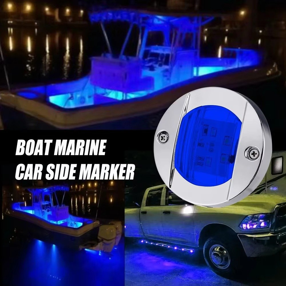 DC 12V/24V 6LED Stern Light Boat Marine Lights Navigation Light Waterproof Marker Lamp for Truck RV Yacht Transom Anchor Stern