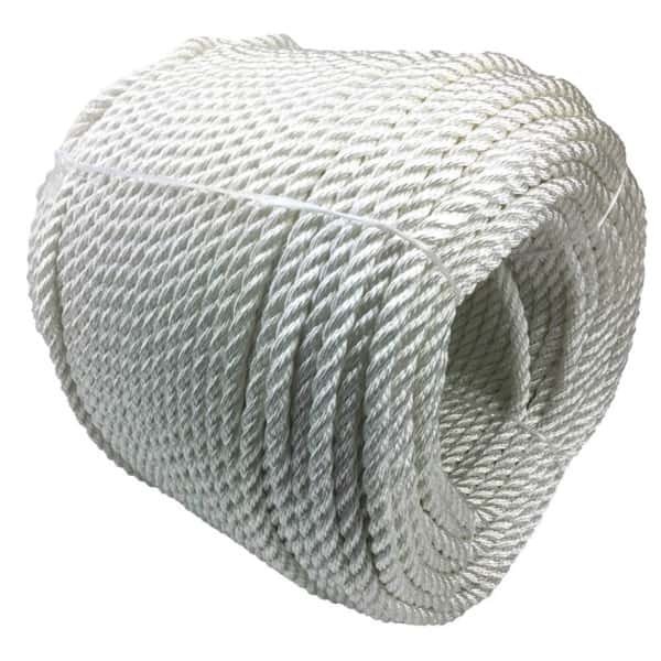 3 Strand Twisted Polyamide Nylon Marine Rope 12-24mm White or Customized Color Soft Boat Anchor Dock Rope
