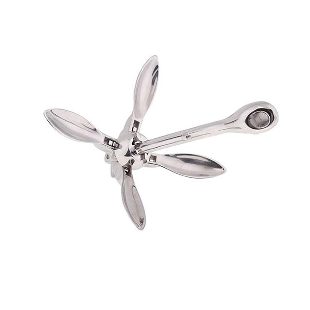 Boat Anchors Folding Anchor Stainless Steel Grapnel Marine Hardware