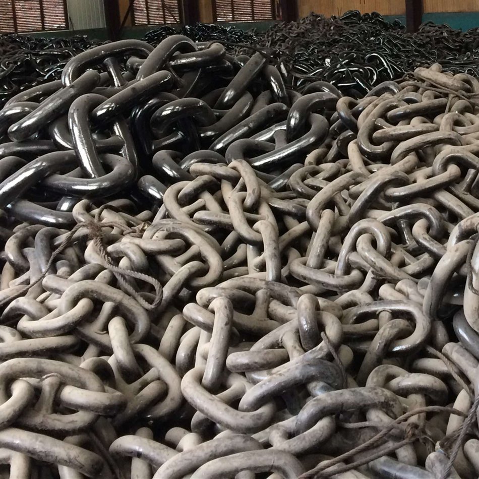 Heavy Duty Pressure Resistant Welded Marine Anchor Chain Short Link for Ship