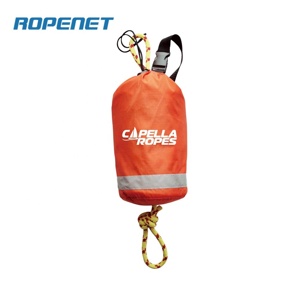 ROPENET Reflective Buoyancy Water Rescue Throw Rope Bag