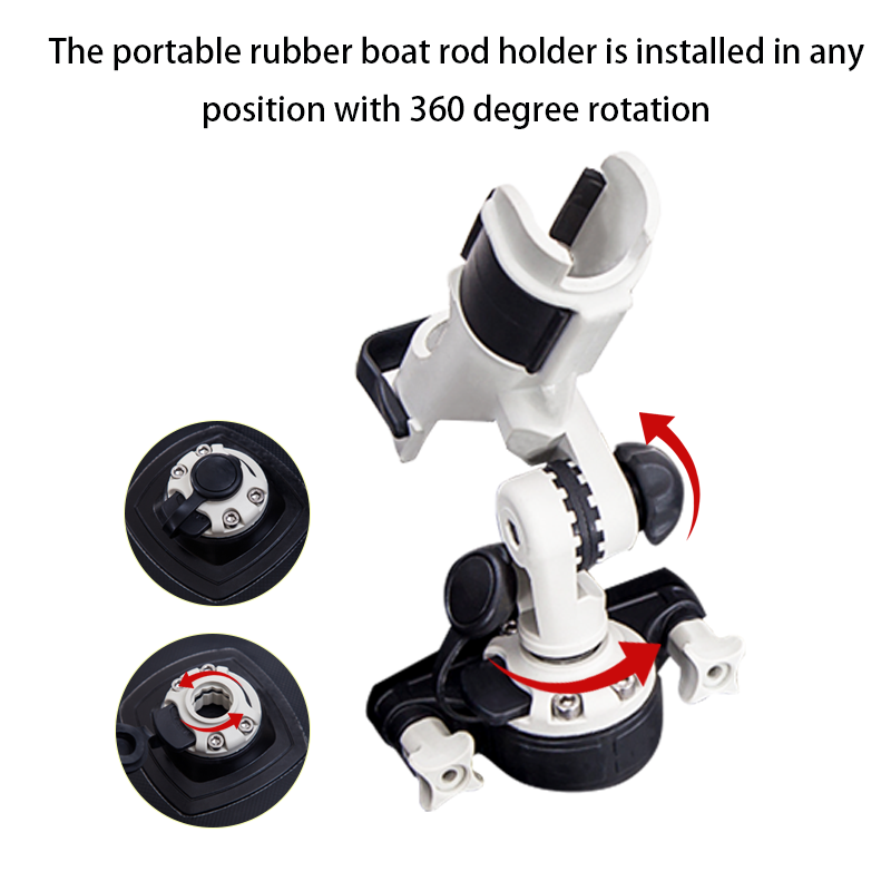 Kayak Inflatable Boat Rubber Boat Fishing Rod Frame Fishing Rod Base Support Frame Fixator