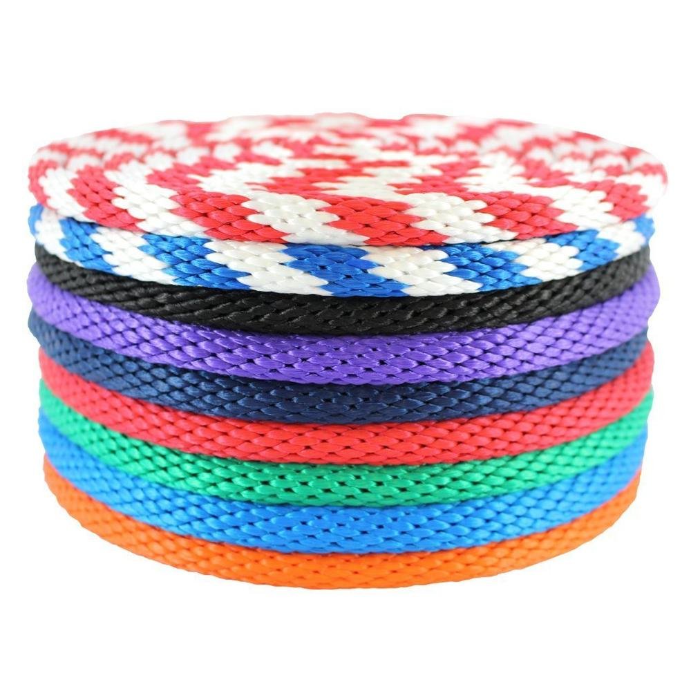 Polypropylene Anchor Line Solid Braided Marine Rope Dock Line Spliced With 316 Thimble