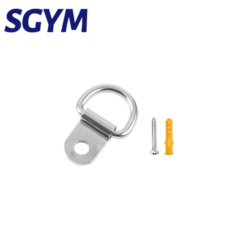 High Quality Stainless Steel D-Ring Tie Downs D Rings Anchor Lashing Ring for Loads on Case Truck Cargo Trailers RV Boats