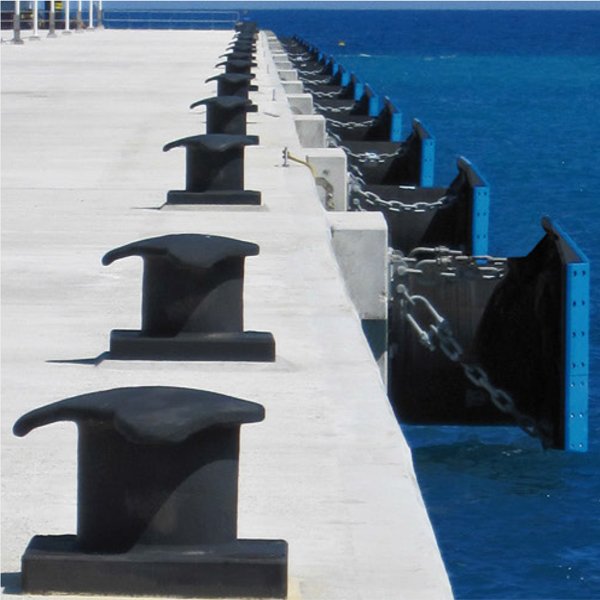 Square Bolt Double Mooring Bitt Bollard Single Cross Mooring Bitt Dock Bollard Cleat