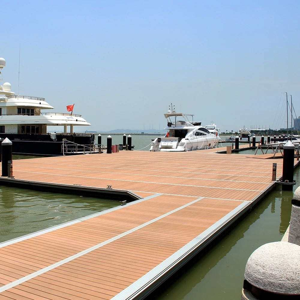 Aluminum Floating Jetty Prefabricated Wood House Fishing Floating Pontoon Dock for Boat Ship House