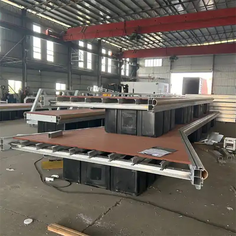 Aluminum Floating Jetty Prefabricated Wood House Fishing Floating Pontoon Dock for Boat Ship House