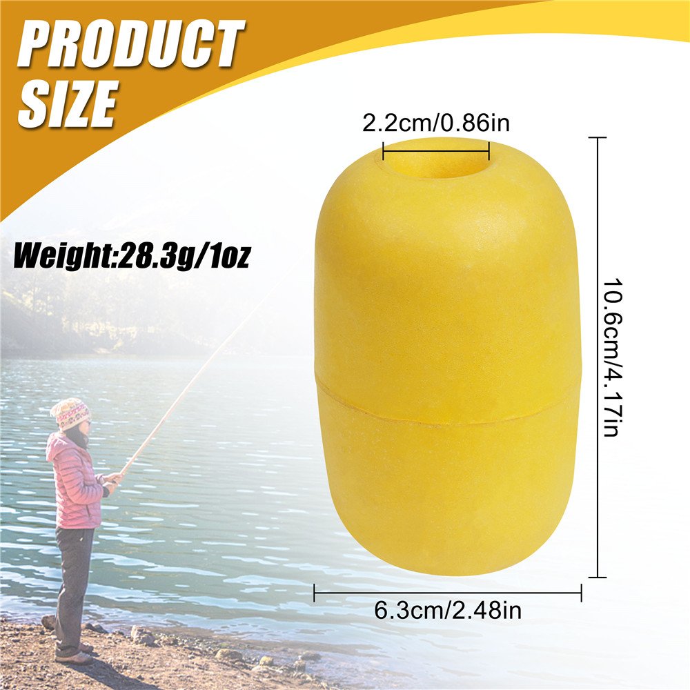 4pcs Rope Float Buoy Deep Water Floats Crab Pot Markers Net Drift Foam Buoy Float for Jet Ski Kayak Anchor Line Boats Dock Float