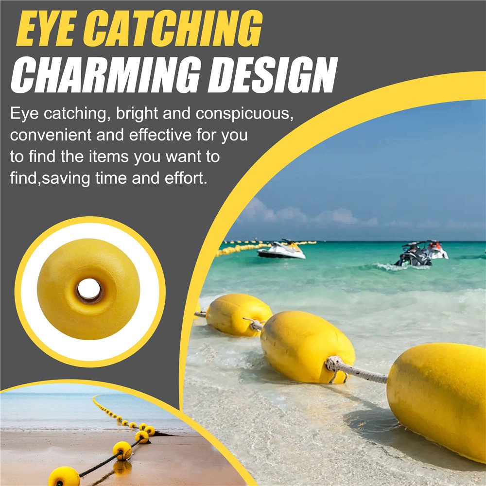 4pcs Rope Float Buoy Deep Water Floats Crab Pot Markers Net Drift Foam Buoy Float for Jet Ski Kayak Anchor Line Boats Dock Float