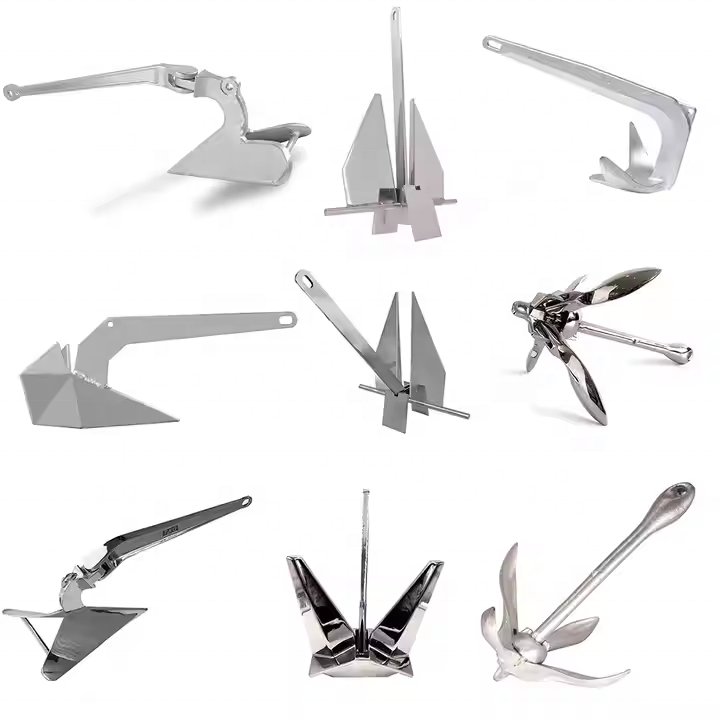 Marine Grade Premium Precision Casting Stainless Steel 316 Boat Delta Anchor Mooring Yacht Sailboat Ship Anchor 15Kg